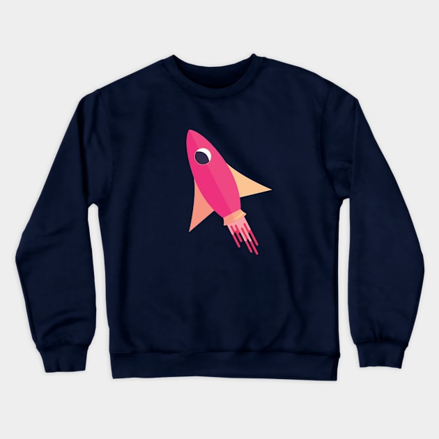 Spaceship Crewneck Sweatshirt by BreannaGlisson